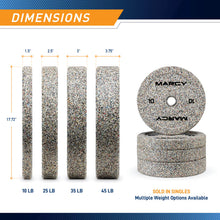 Load image into Gallery viewer, Marcy Olympic Speckle Rubber Bumper Plate