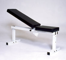 Load image into Gallery viewer, YORK Pro Series 205 FI White Flat Adjustable Incline DUMBELL Bench