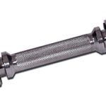 Load image into Gallery viewer, YORK Chrome 14″ Spin-Lock Dumbbell Handle w/ Spin-Lock Collars  ( single bar )