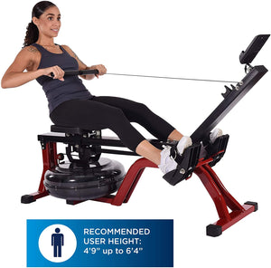 Stamina X Water Rower, Compact Rowing Machine with Heart Rate