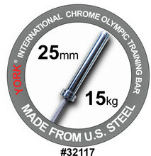 Load image into Gallery viewer, YORK Women’s International Chrome Olympic Training Weight Bar