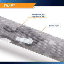 Load image into Gallery viewer, STEEL BODY Gray and White Camoflauge 45lb Olympic Barbell