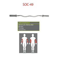 Load image into Gallery viewer, Marcy Solid Steel Olympic Curl Bar  Chrome-Plated Weight Bar | SOC-49