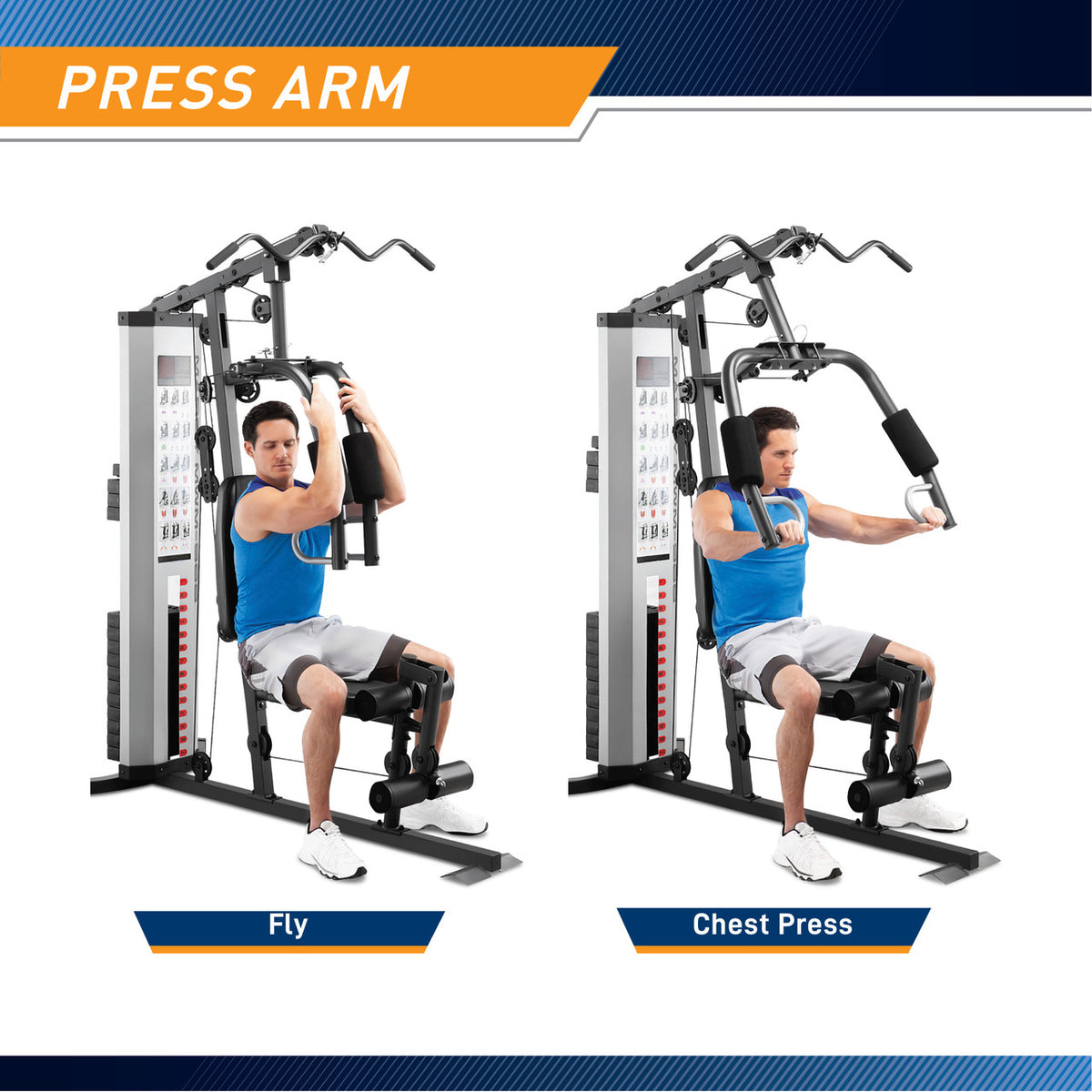 Marcy Home Gym System 150lb Weight Stack Machine | MWM-988 – Finer ...