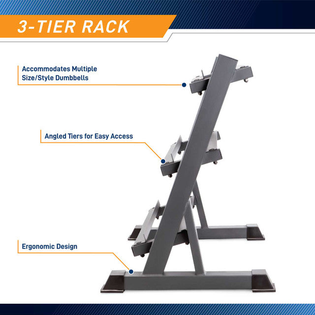 MARCY 3 TIER DUMBBELL RACK Finer Fitness Inc