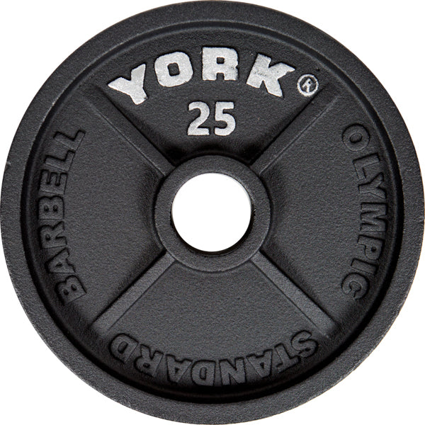 YORK Cast Iron Olympic 2 Weight Plates Finer Fitness Inc