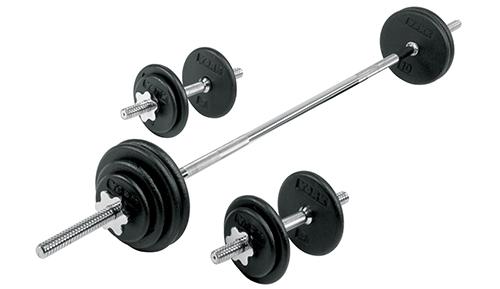 York 110 lb Pro Spin Lock weight plate Set