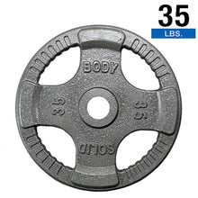 Load image into Gallery viewer, BODY SOLID OPT Gray Grip Cast Iron 2" Olympic Plates
