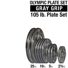 Load image into Gallery viewer, BODY SOLID OPT Gray Grip Cast Iron 2" Olympic Plates