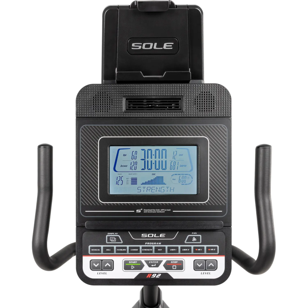 Sole r52 online recumbent bike