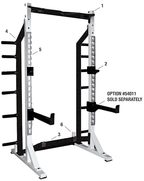 YORK® STS Self Standing Half Rack