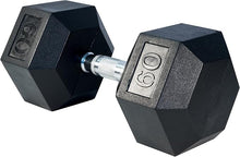 Load image into Gallery viewer, CS-FITNESS Rubber Hex Dumbbell Hand Weights ( Sold in pairs only ) "Exclusive Online Offer"