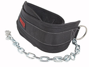 Grizzly Fitness Woven Nylon Pro Dip and Pull Up Belt with 36" Chain 8553-04