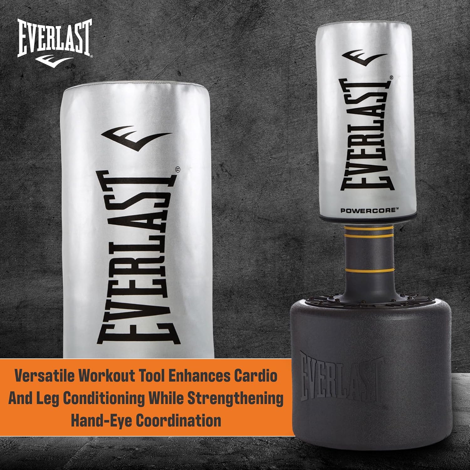 EVERLAST PowerCore 自立型ヘビーバッグ EVERLAST POWERCORE FREESTANDING HEAVY BAG SILVER – Finer Fitness Inc.
