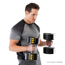 Load image into Gallery viewer, Marcy  Adjustable Dumbbell System 6 Dumbbells-in-1 up to 50lbs ADDB-6198 | Marcy ( pair )