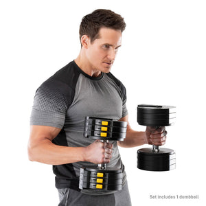 Marcy  Adjustable Dumbbell System 6 Dumbbells-in-1 up to 50lbs ADDB-6198 | Marcy ( pair )