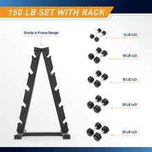 Load image into Gallery viewer, Marcy 150lb Rubber Hex Dumbbell Set | DBR-1347