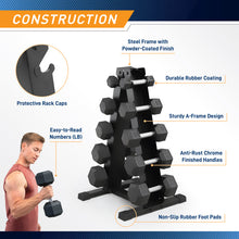 Load image into Gallery viewer, Marcy 150lb Rubber Hex Dumbbell Set | DBR-1347