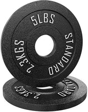 Load image into Gallery viewer, CS-Fitness Olympic Black Cast Iron Barbell Weight Plate Barbell