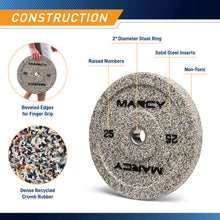 Load image into Gallery viewer, Marcy Olympic Speckle Rubber Bumper Plate