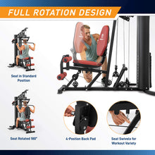 Load image into Gallery viewer, Marcy 120lb Home Gym with Reverse Row and Leg Press