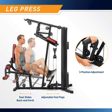 Load image into Gallery viewer, Marcy 120lb Home Gym with Reverse Row and Leg Press