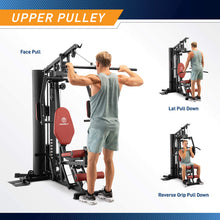 Load image into Gallery viewer, Marcy 120lb Home Gym with Reverse Row and Leg Press