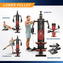 Load image into Gallery viewer, Marcy 120lb Home Gym with Reverse Row and Leg Press