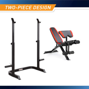 Marcy Two-Piece Olympic Weight Bench with Leg Developer | MKB-979