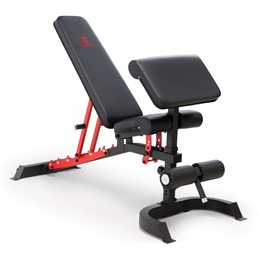 M＆M × WHIZ LIMITED 900 BENCH Marcy Utility Bench with Arm Curl | SB-7799 – Finer Fitness Inc.