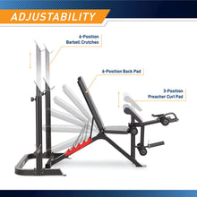 Load image into Gallery viewer, MARCY Two-Piece Olympic Weight Bench and Squat Bar Catch Marcy | MD-7836
