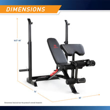 Load image into Gallery viewer, MARCY Two-Piece Olympic Weight Bench and Squat Bar Catch Marcy | MD-7836