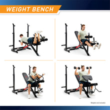 Load image into Gallery viewer, MARCY Two-Piece Olympic Weight Bench and Squat Bar Catch Marcy | MD-7836