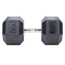 Load image into Gallery viewer, CS-FITNESS Rubber Hex Dumbbell Hand Weights ( Sold in pairs only ) "Exclusive Online Offer"