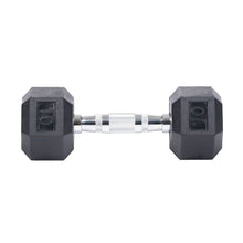 Load image into Gallery viewer, CS-FITNESS Rubber Hex Dumbbell Hand Weights ( Sold in pairs only ) "Exclusive Online Offer"