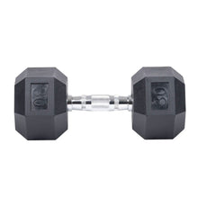 Load image into Gallery viewer, CS-FITNESS Rubber Hex Dumbbell Hand Weights ( Sold in pairs only ) "Exclusive Online Offer"