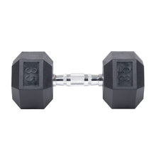 Load image into Gallery viewer, CS-FITNESS Rubber Hex Dumbbell Hand Weights ( Sold in pairs only ) "Exclusive Online Offer"