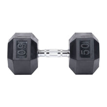 Load image into Gallery viewer, CS-FITNESS Rubber Hex Dumbbell Hand Weights ( Sold in pairs only ) "Exclusive Online Offer"