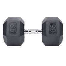 Load image into Gallery viewer, CS-FITNESS Rubber Hex Dumbbell Hand Weights ( Sold in pairs only ) "Exclusive Online Offer"