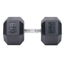 Load image into Gallery viewer, CS-FITNESS Rubber Hex Dumbbell Hand Weights ( Sold in pairs only ) "Exclusive Online Offer"