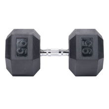 Load image into Gallery viewer, CS-FITNESS Rubber Hex Dumbbell Hand Weights ( Sold in pairs only ) "Exclusive Online Offer"