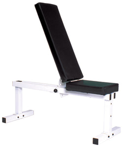 YORK Pro Series 205 FI White Flat Adjustable Incline DUMBELL Bench