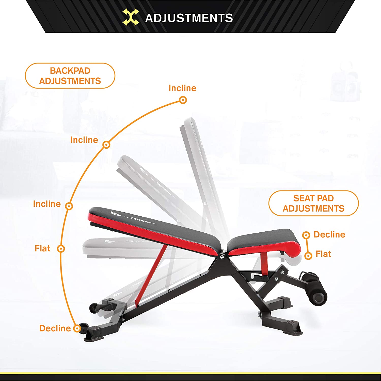 Weight bench sales seat pad