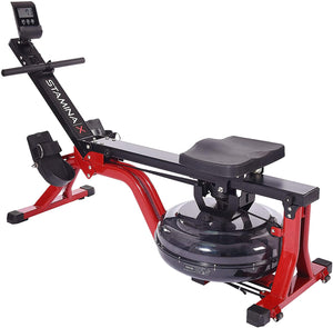 Stamina X Water Rower, Compact Rowing Machine with Heart Rate