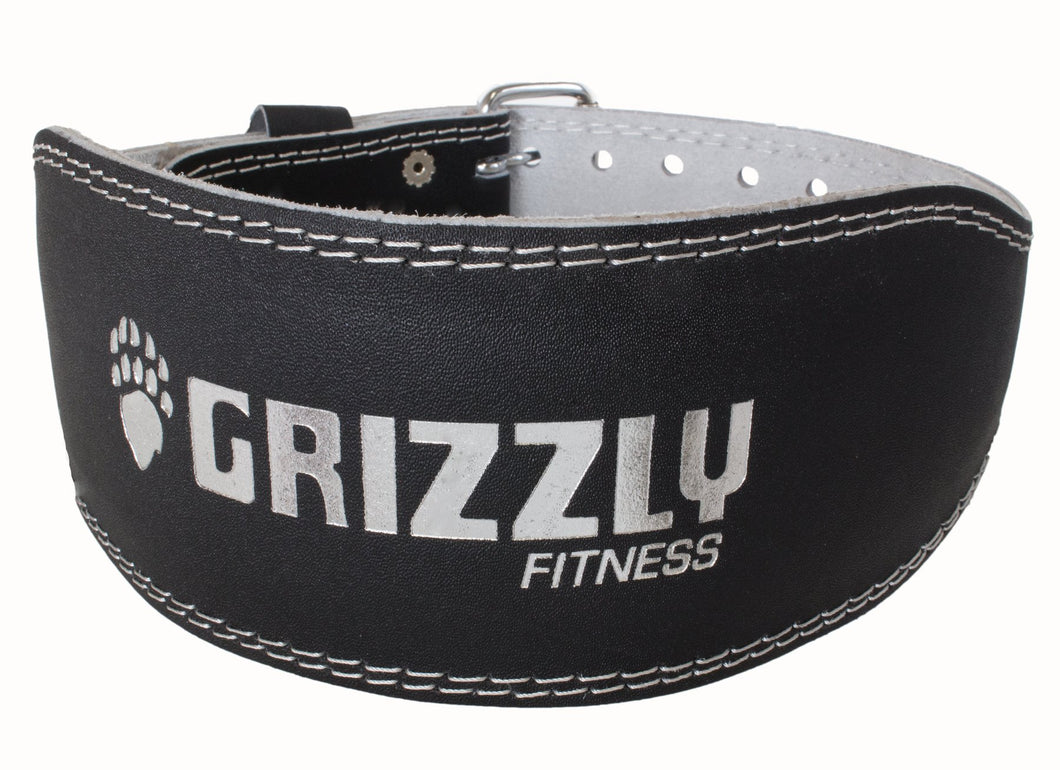 Grizzly Fitness Pacesetter Padded Genuine Leather Pro Weight Belt for Men and Women