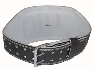 Grizzly Fitness Pacesetter Padded Genuine Leather Pro Weight Belt for Men and Women