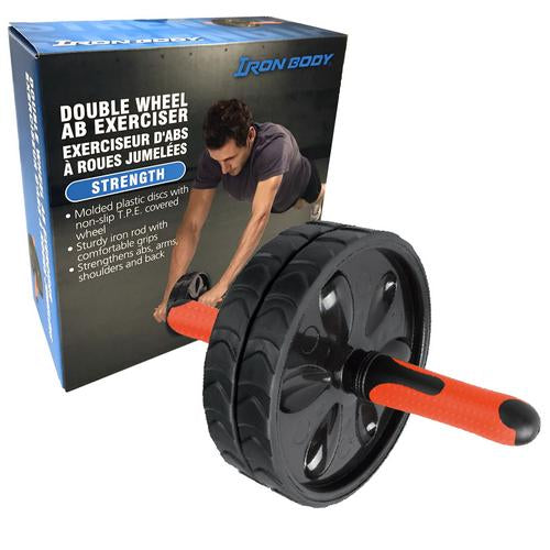 IRON BODY Double Ab Wheel