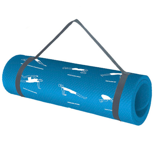 PRCTZ Fitness thick 10mm Mat With Eyelets