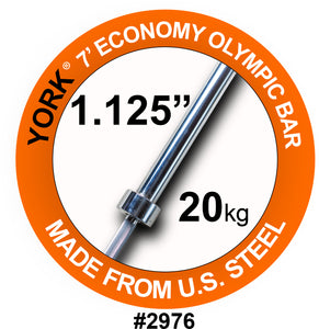 YORK® 7' Chrome Weight Bar-1000 lbs Test