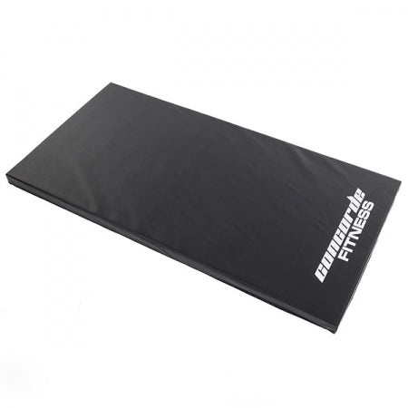 CONCORDE BLACK VINYL EXERCISE MAT, 4′ X 2′ X 1.5″